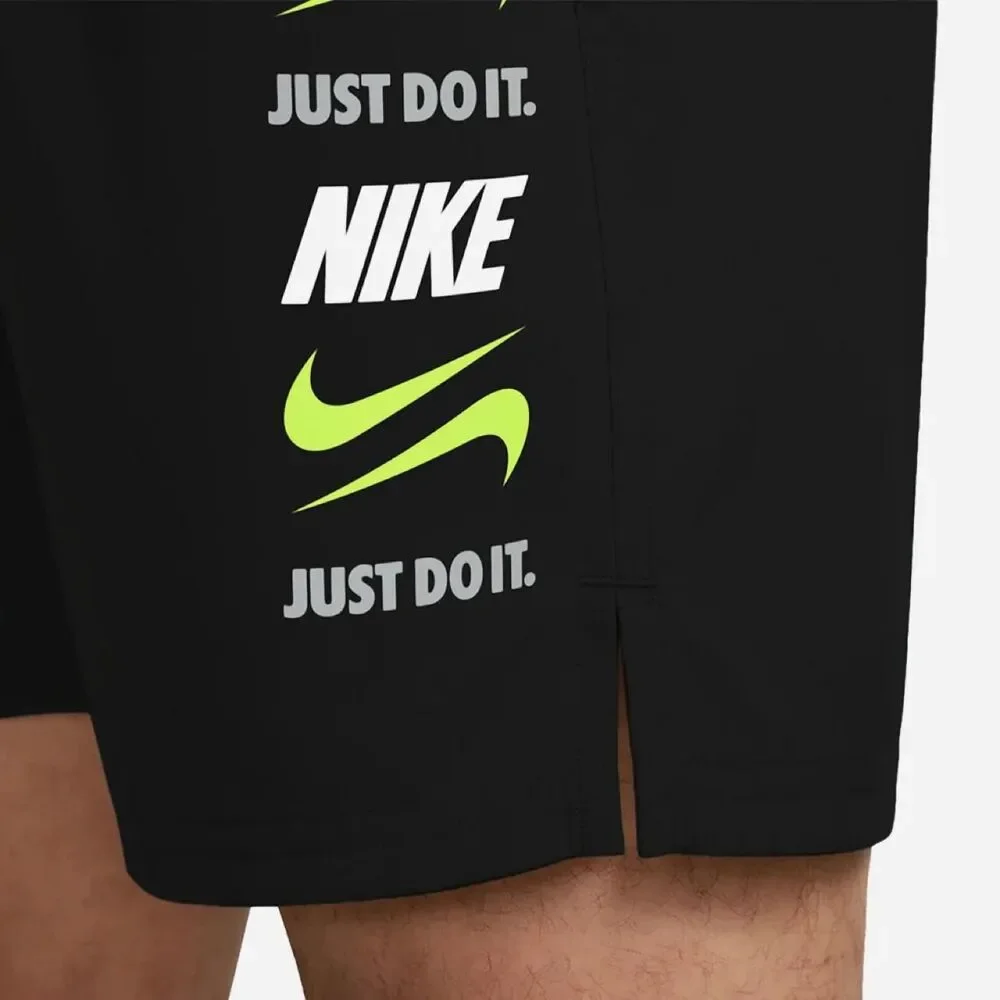 Nike Men's Black Swim-briefs-shorts